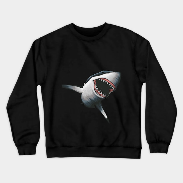 Vintage Shark Crewneck Sweatshirt by Guna_agung